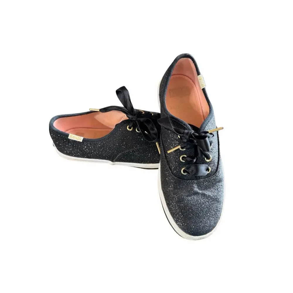 Kate Spade x Keds Champion Glitter Sneakers - Black_2